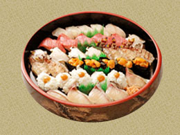寿司（特上にぎり） - 宴会などにも神戸市垂水区「海鮮寿司処の増田屋」 ランチ・ディナー・仕出し・デリバリーにも対応